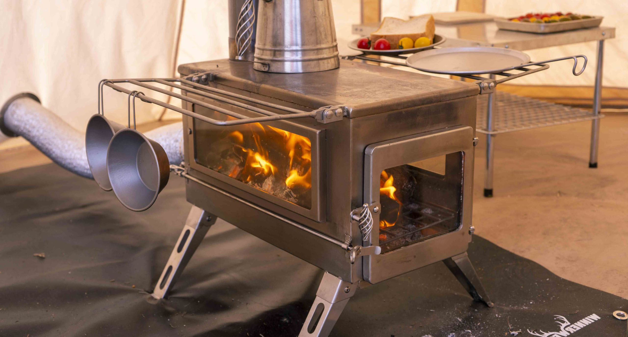 wood stove for tent or storage